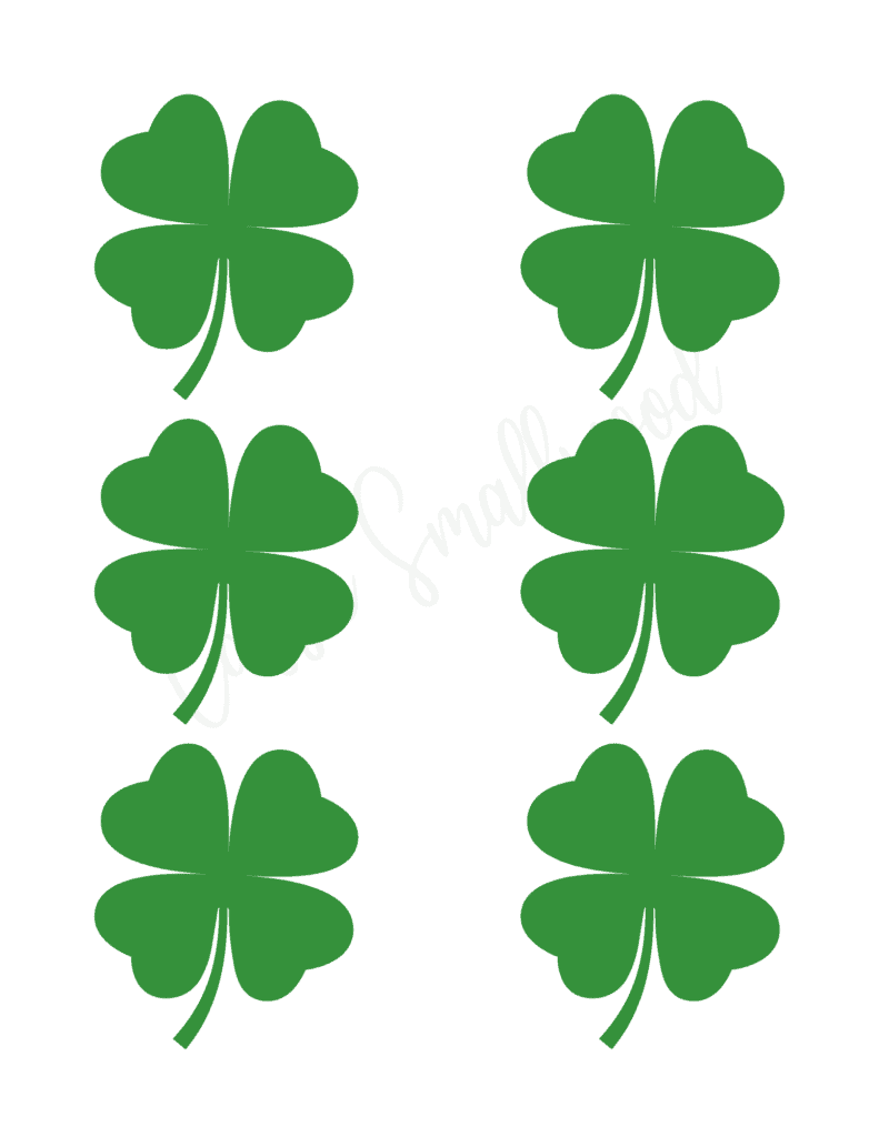 12 Cute Four Leaf Clover Printable Templates FREE Cassie 