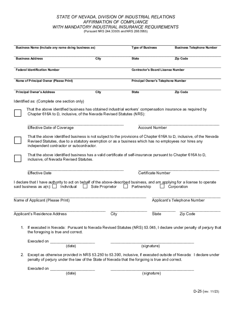 Dir Forms Nevada