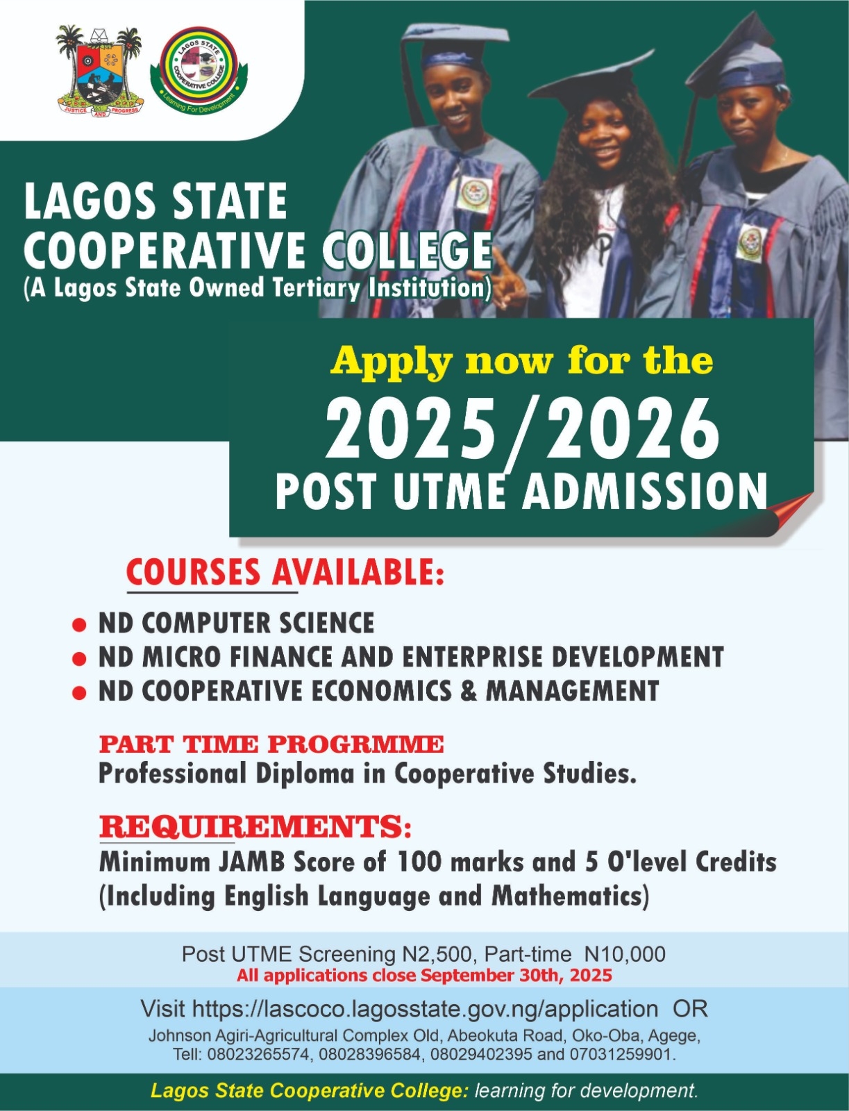 2025 2026 ONLINE ADMISSION APPLICATION FORM Lagos State 
