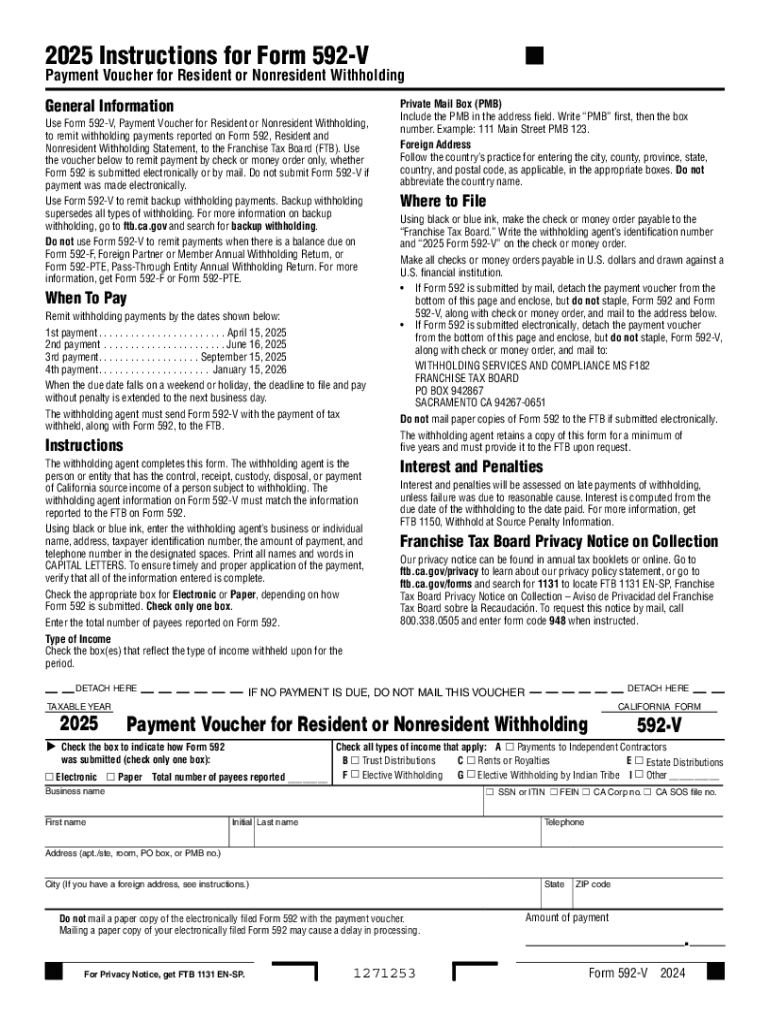 2025 Form 592 Fill Out amp Sign Online DocHub