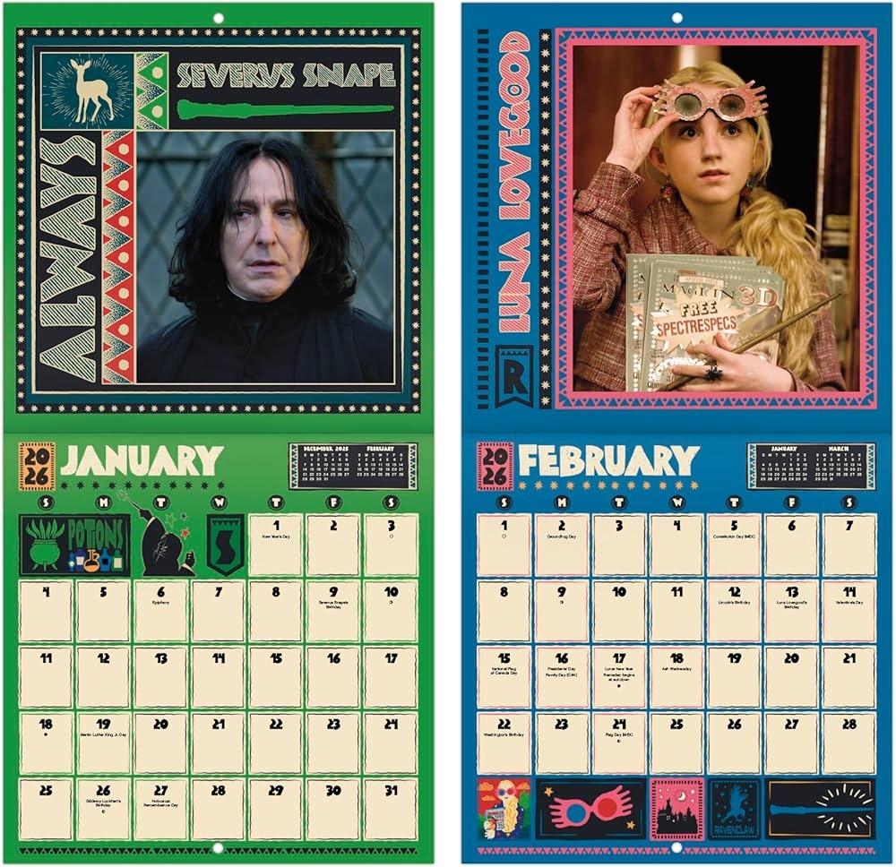 Ravenclaw Printable Calendar November 2026