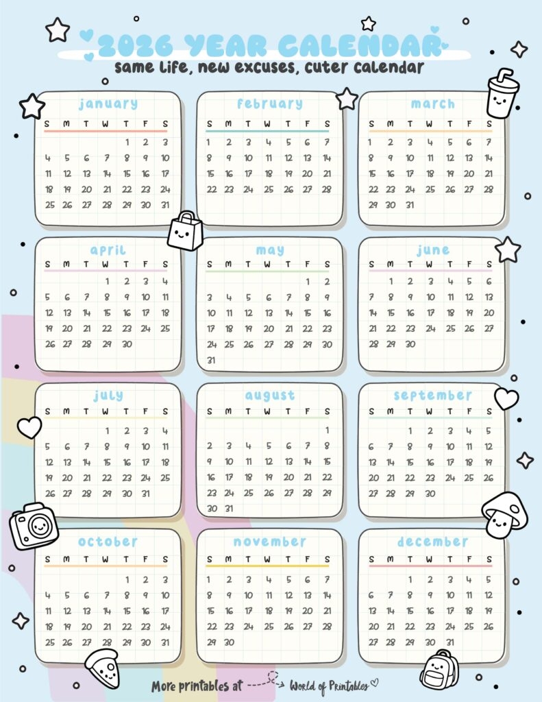 November 2026 Printable Calendar 30 Minutes