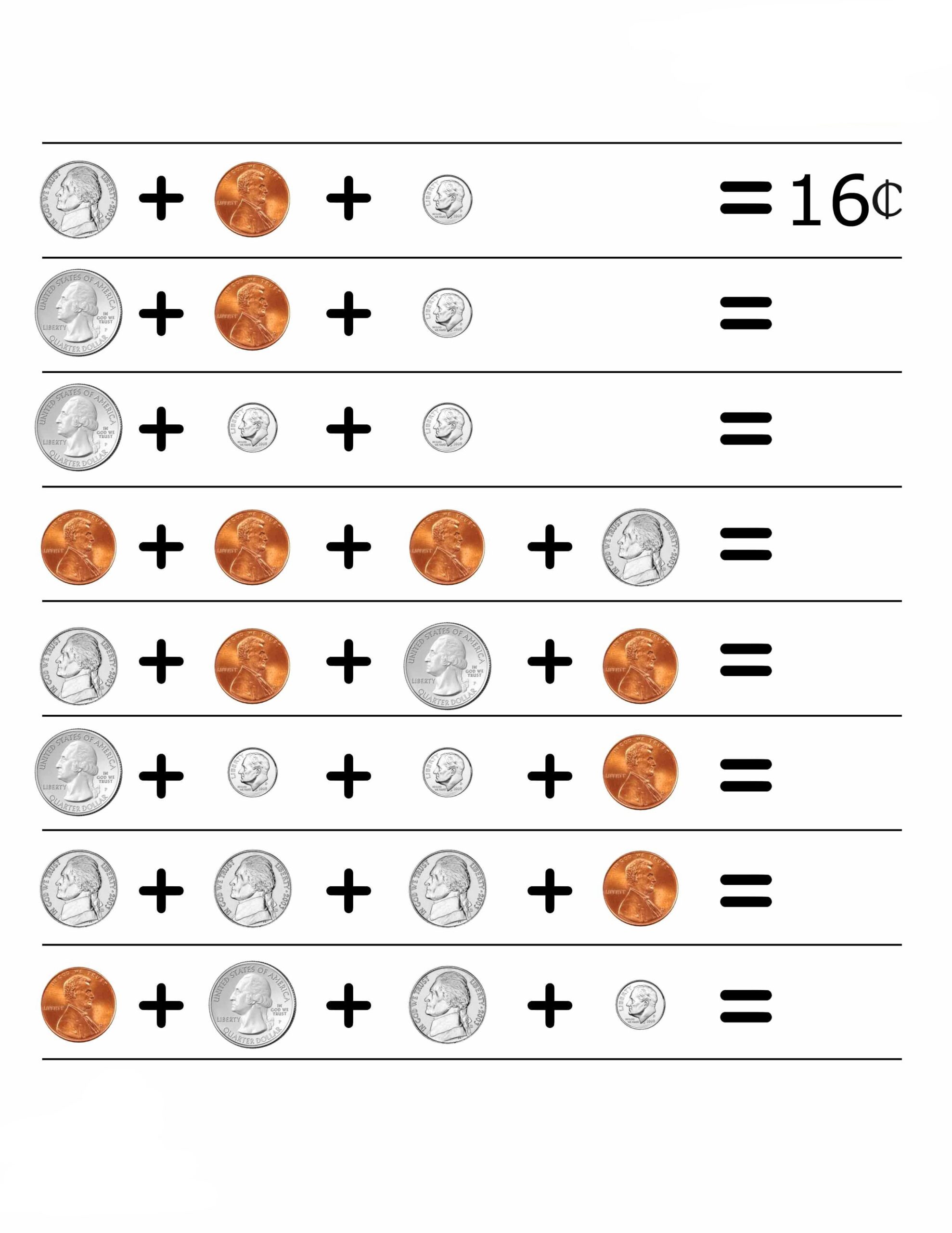 2nd Grade Money Worksheets Best Coloring Pages For Kids 