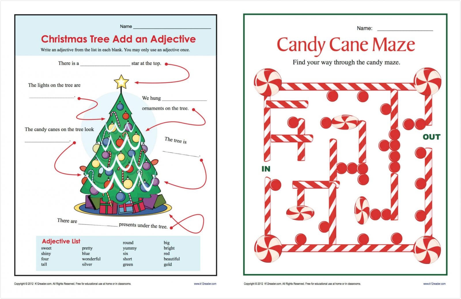 400 Free Christmas Learning Printable Activities For Kids 
