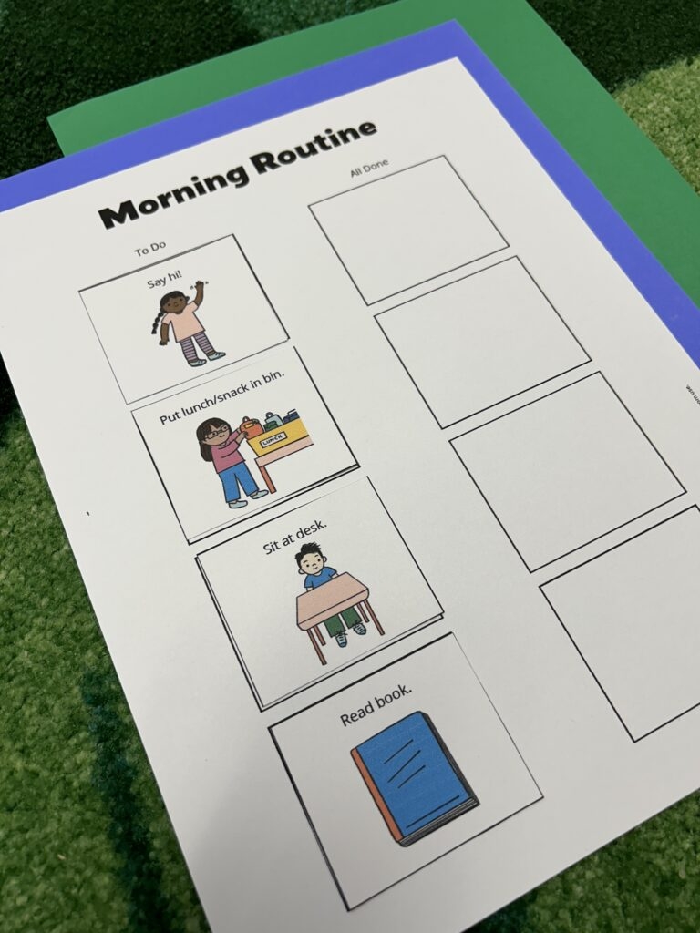 Visual Schedule Template Printable