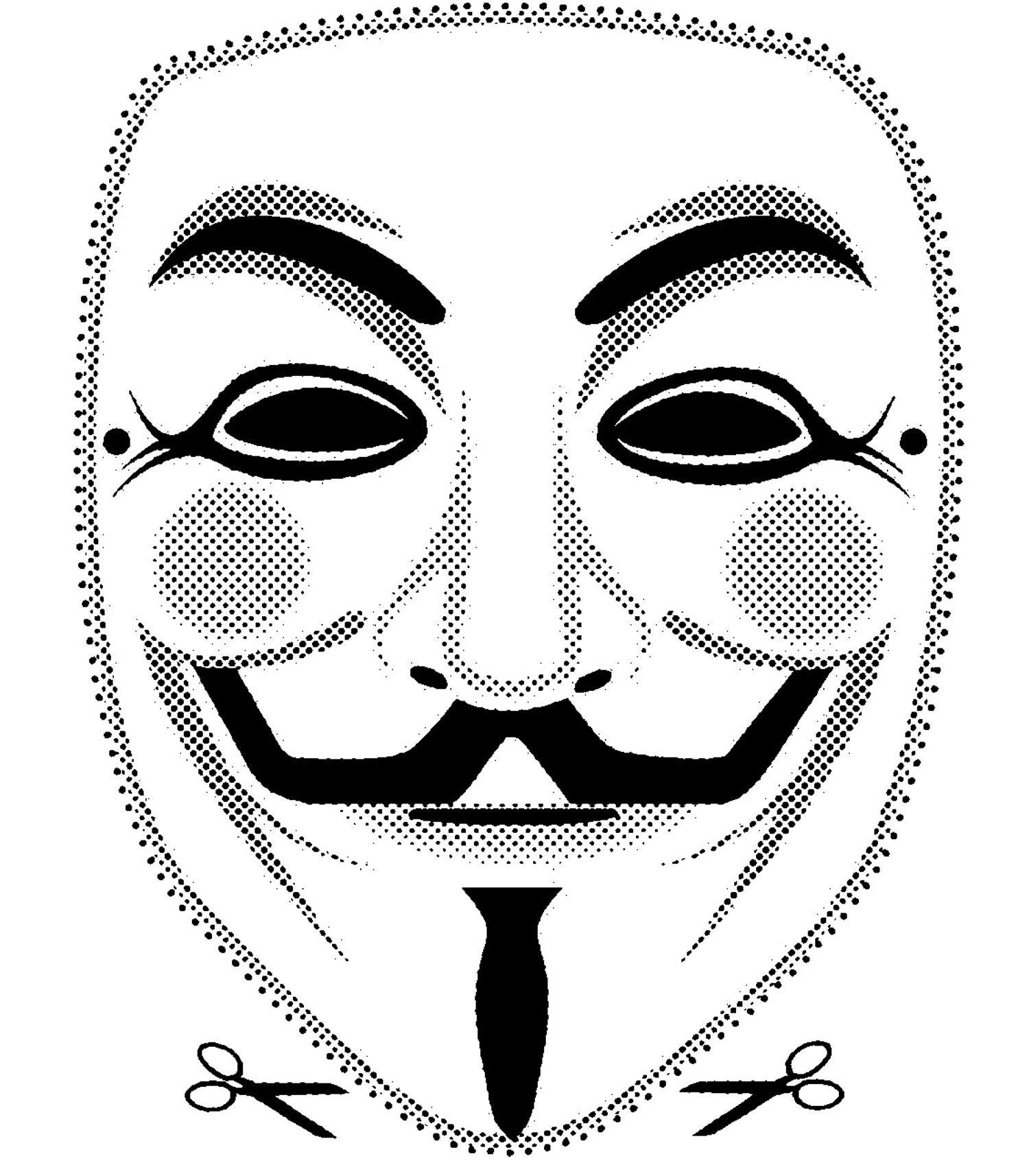 5 High Quality 2D amp 3D Printable Vendetta Guy Fawkes Mask Cut Out