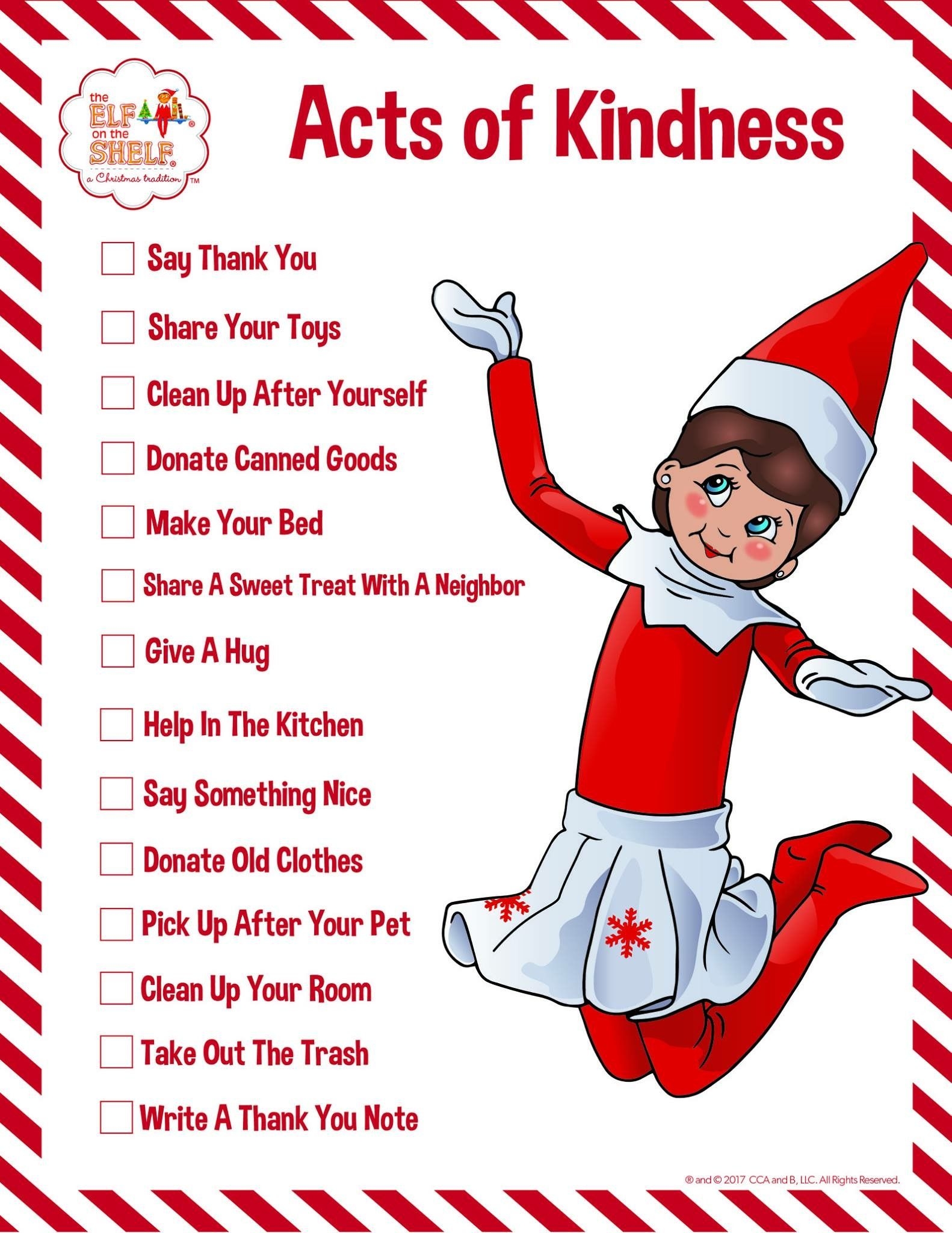 Elf On The Shelf Template Printable Free