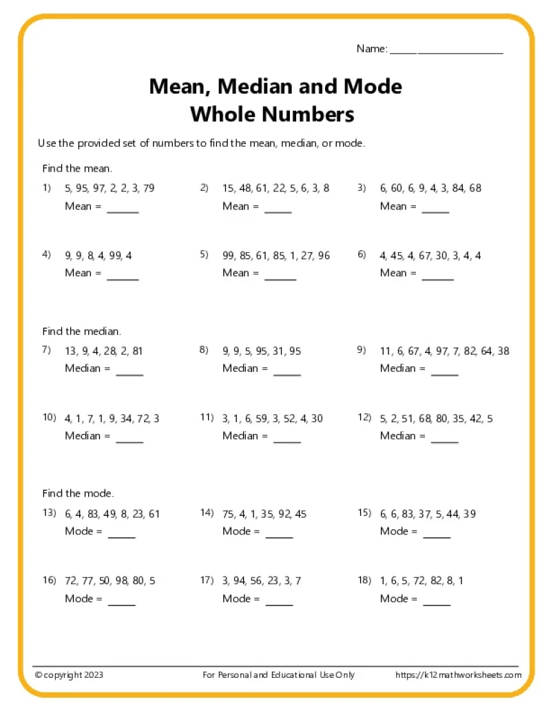 Printable Worksheets For 6th Graders For Free