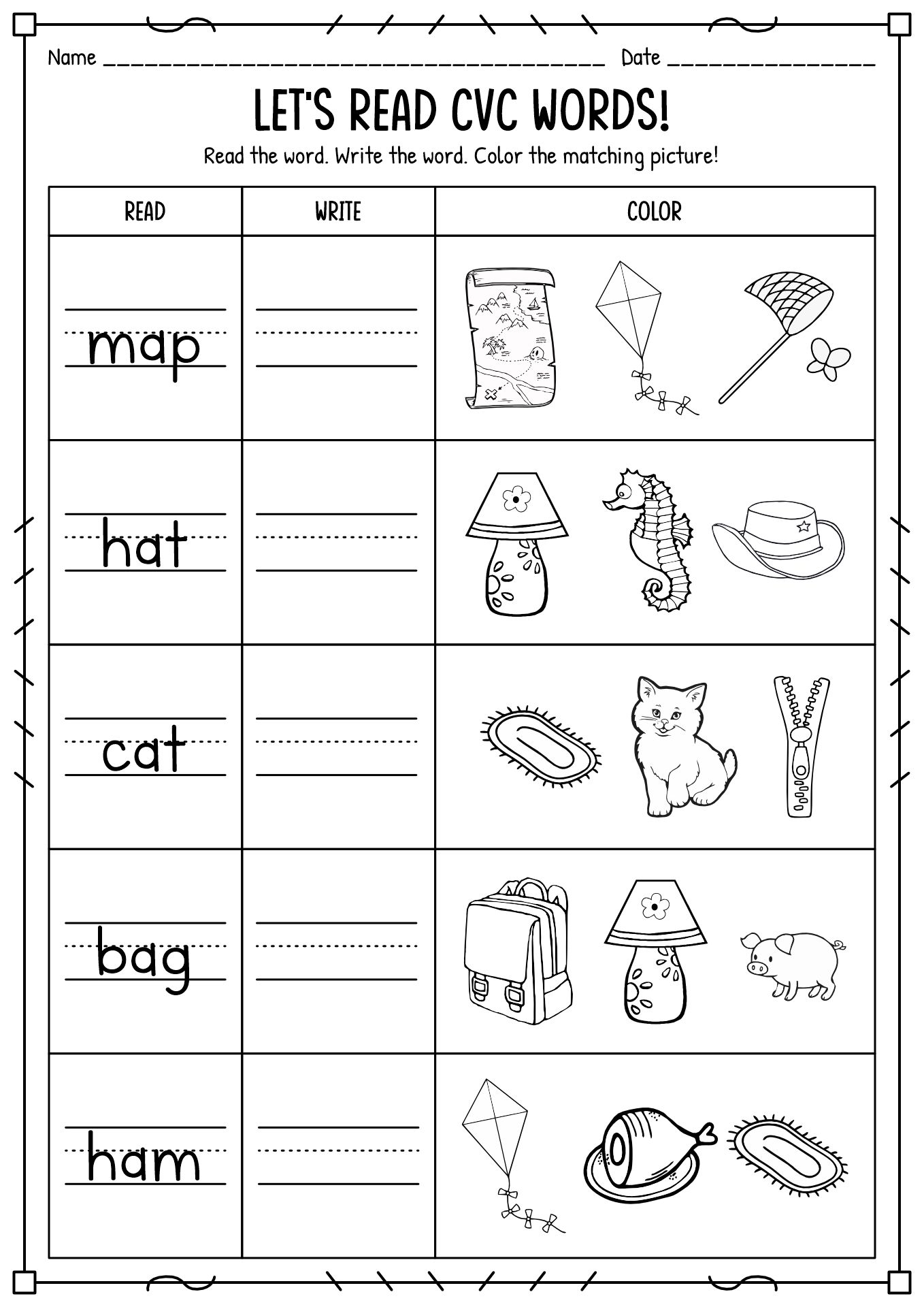 Free Language Arts Printables