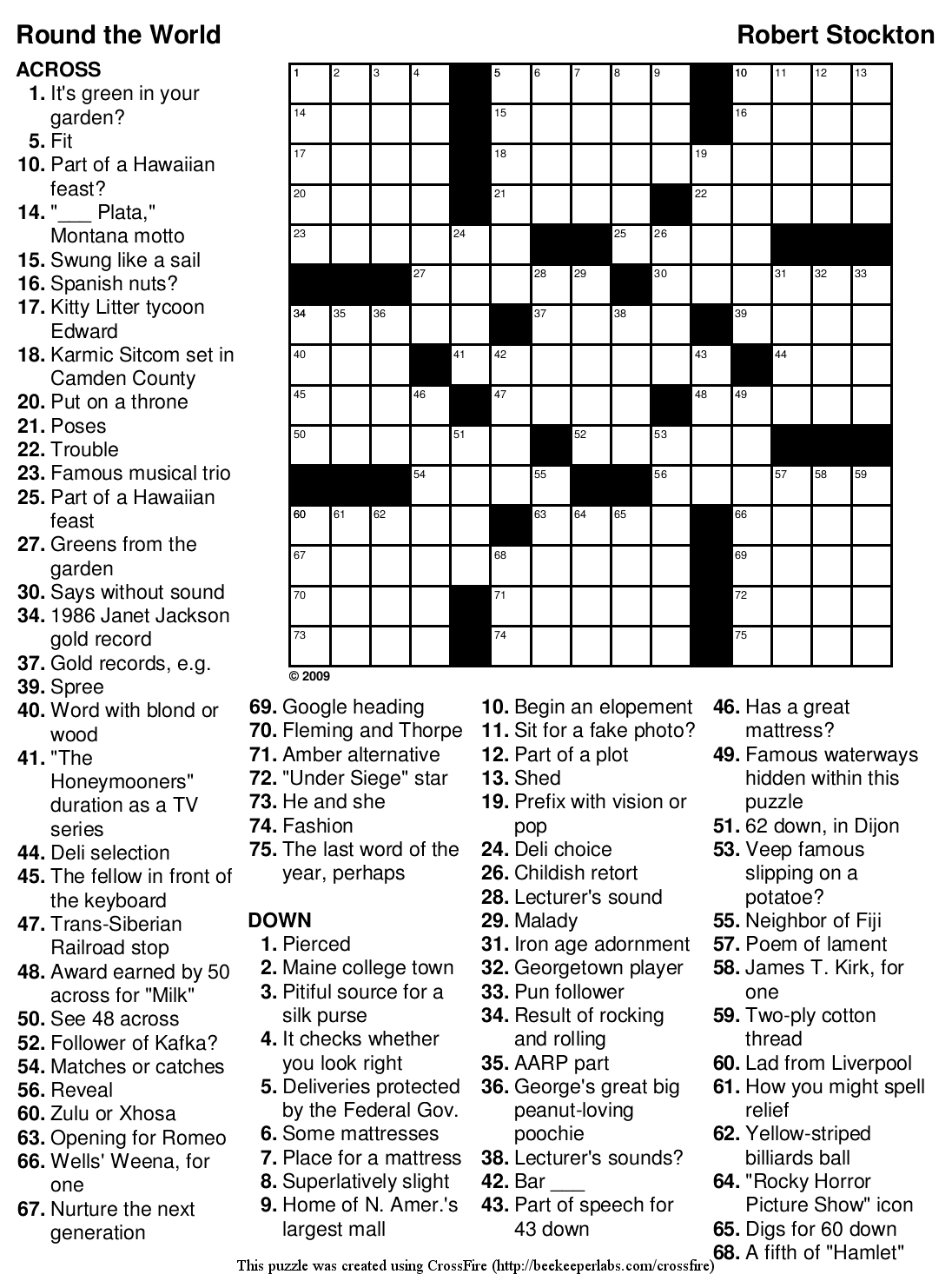 AARP Large Print Crossword Puzzles Publications International Ltd 