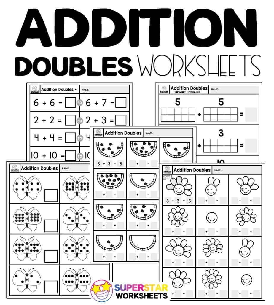 Adding Doubles Free Printable Worksheets