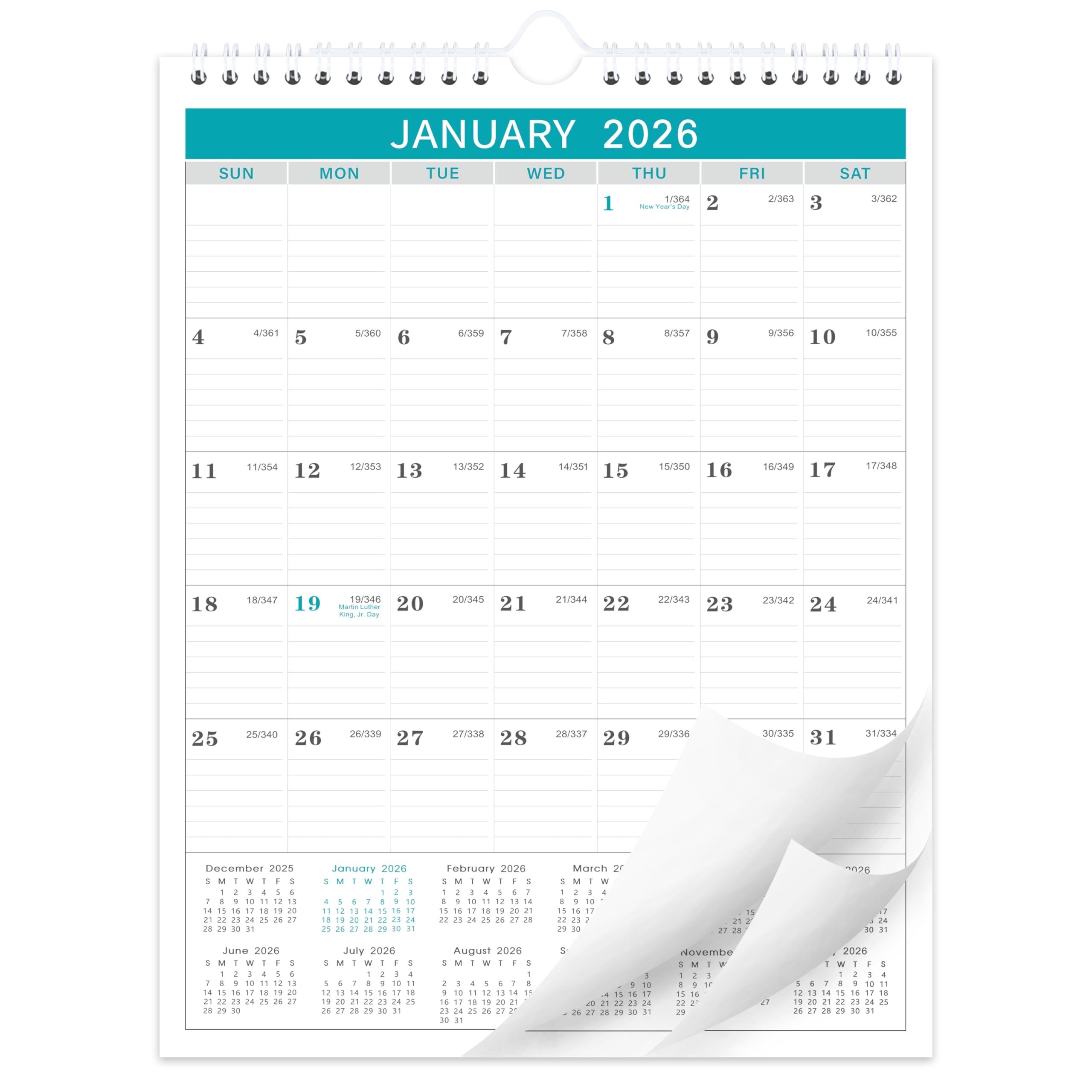 Printable Julian Calendar 2026