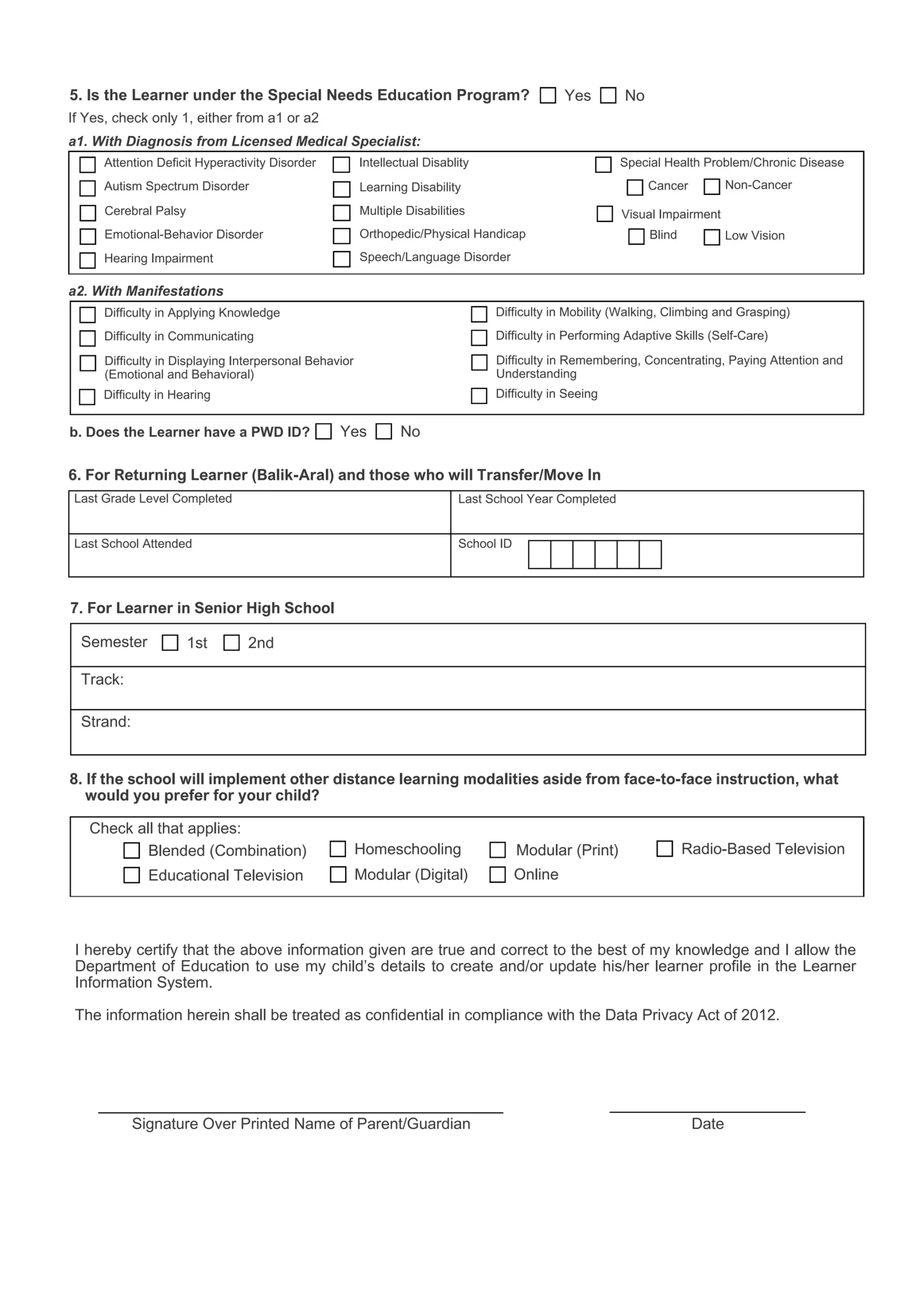 Lesf Form Pdf 2024