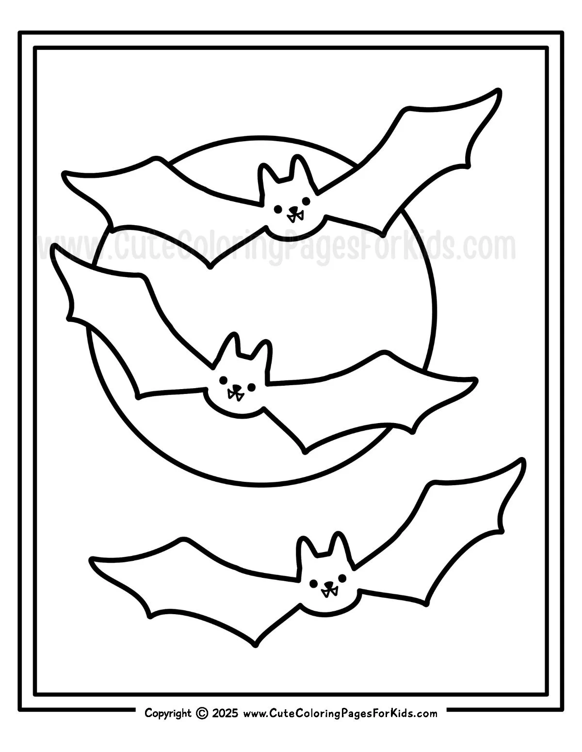 Bat Coloring Pages Free Printable PDFs Cute Coloring Pages For 