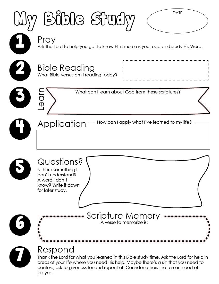Bible Study Guide For Kids FREE Printable Wildly Anchored 