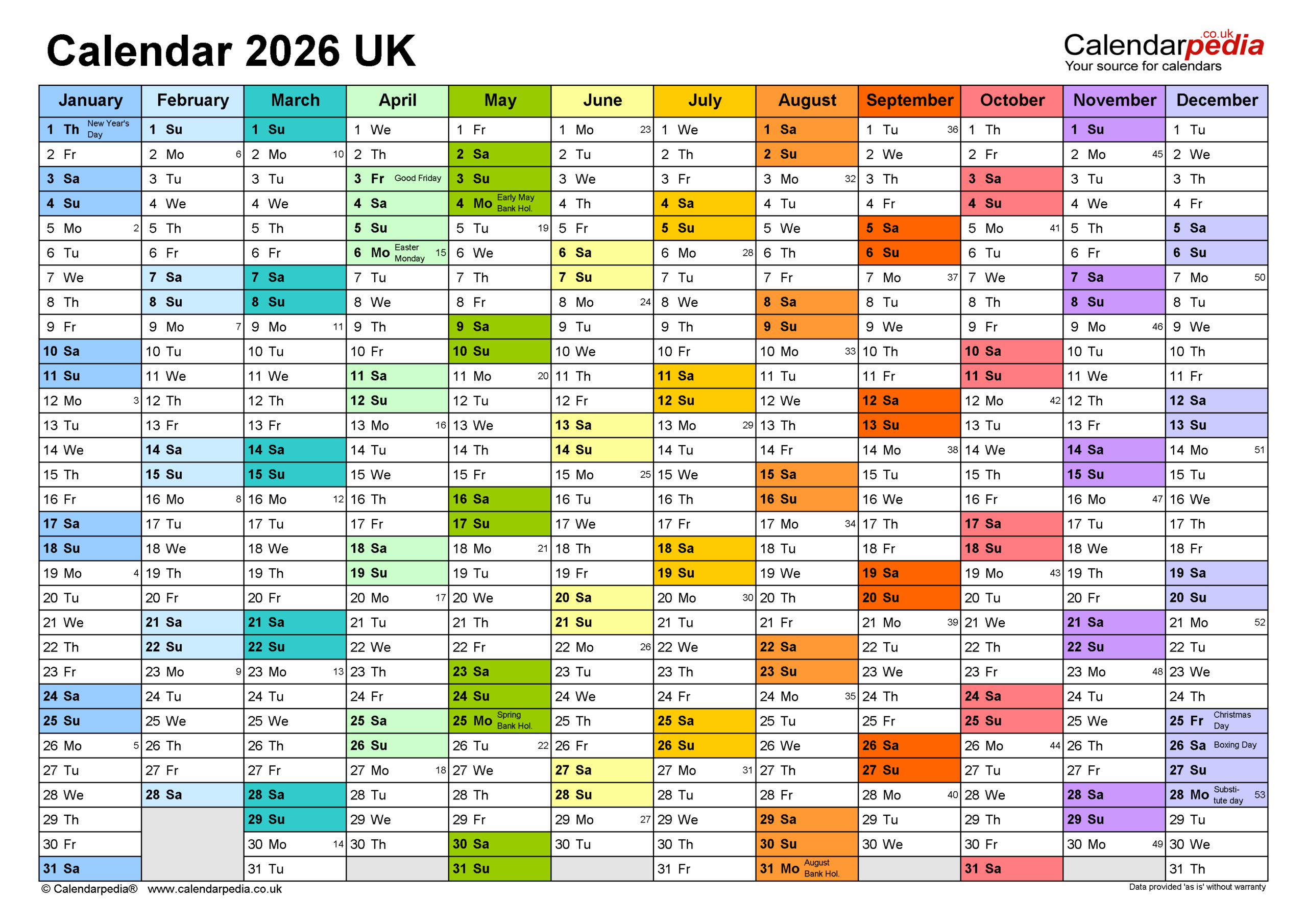 Free Fillable Printable Calendar 2026