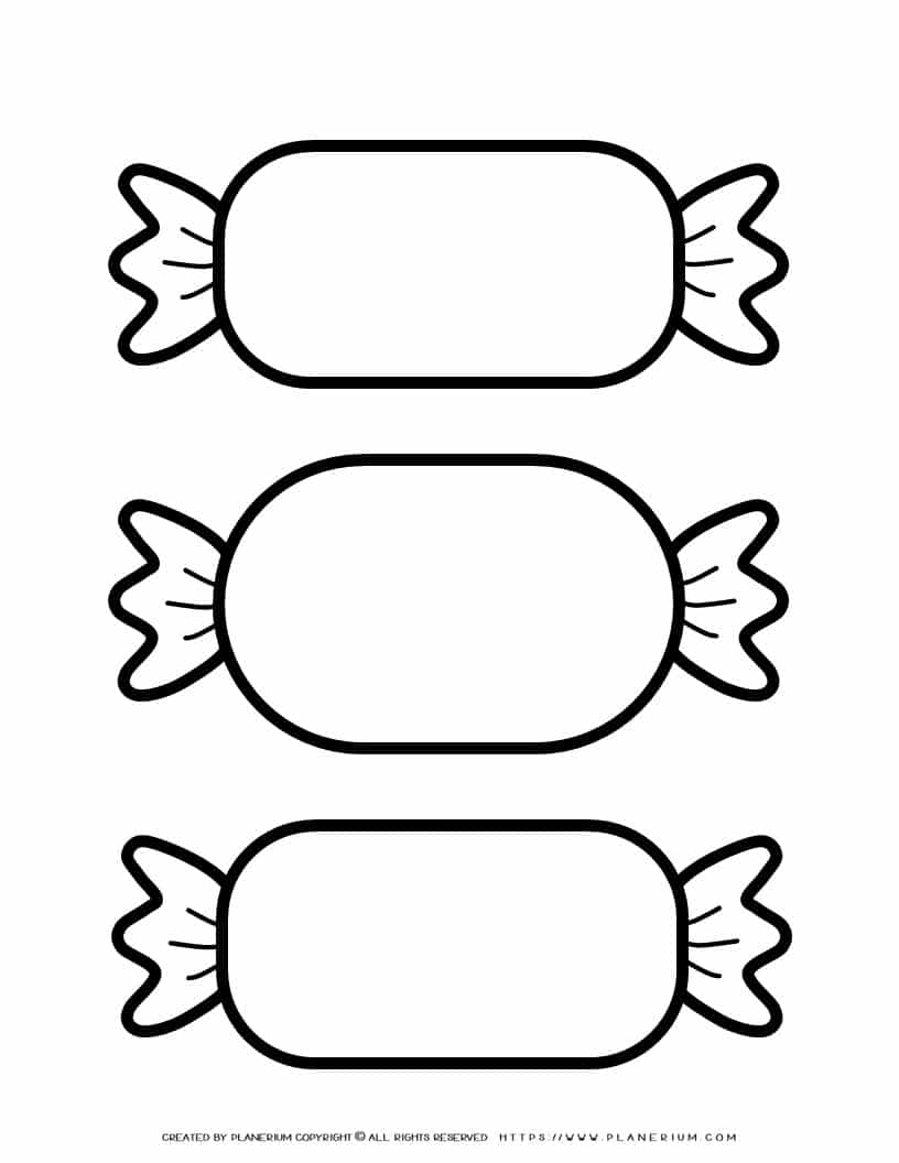 Candy Template Printable
