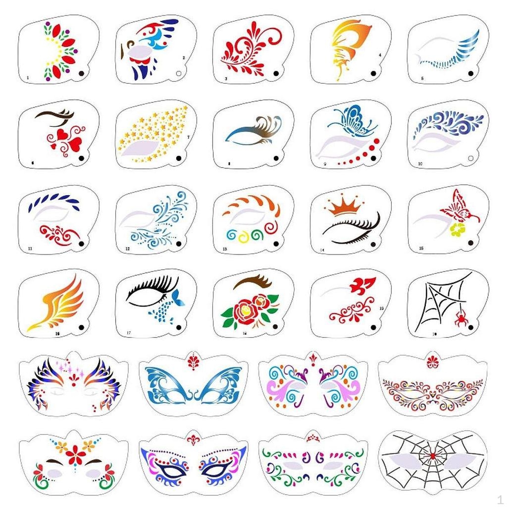 Printable Easy Face Painting Templates