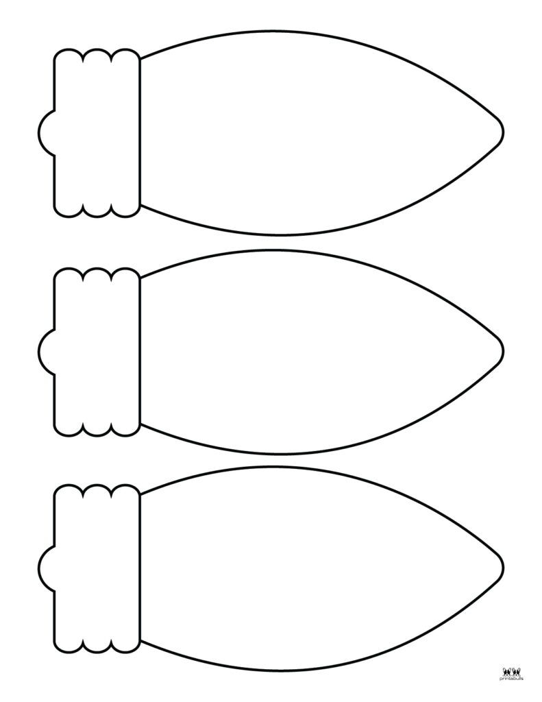 Christmas Light Template Printable