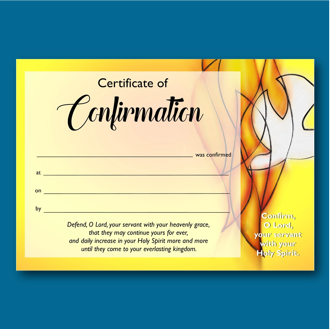 Free Printable Confirmation Certificates