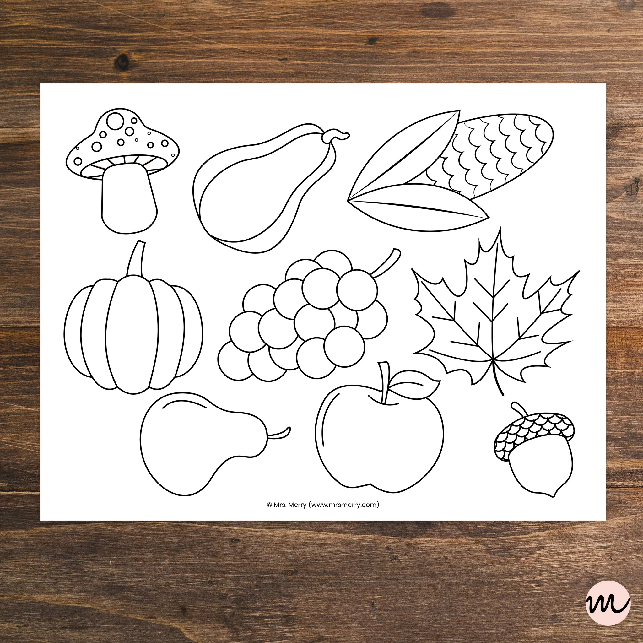 Cornucopia Template Printable