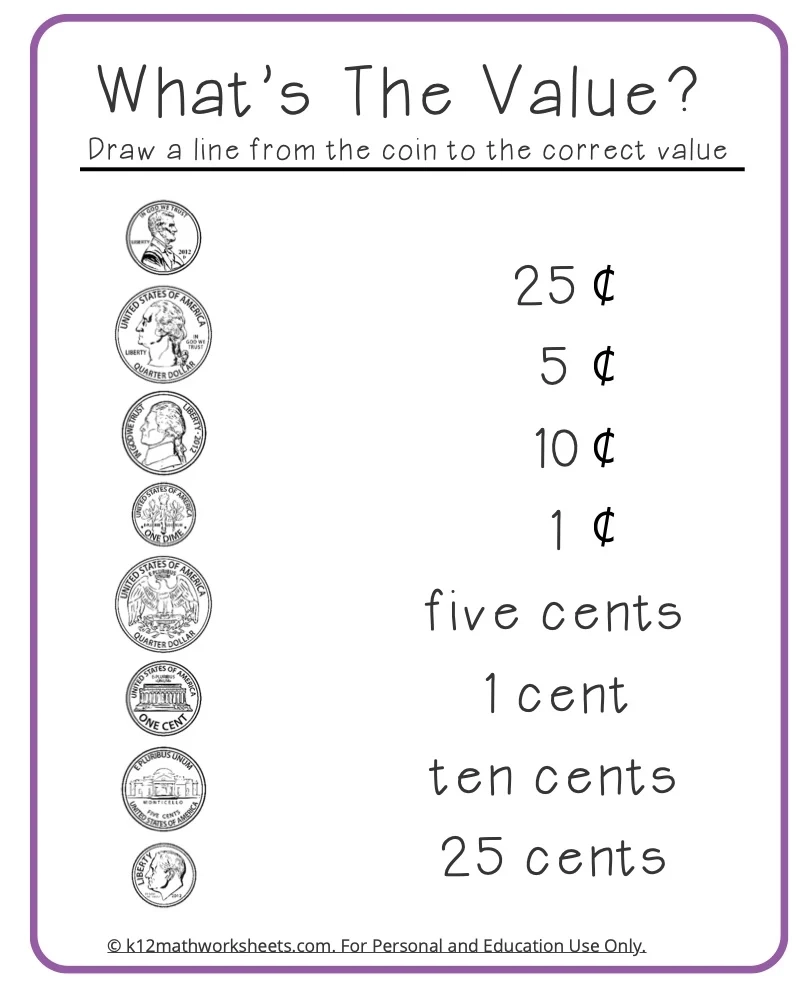 Printable Money Worksheets Grade 5