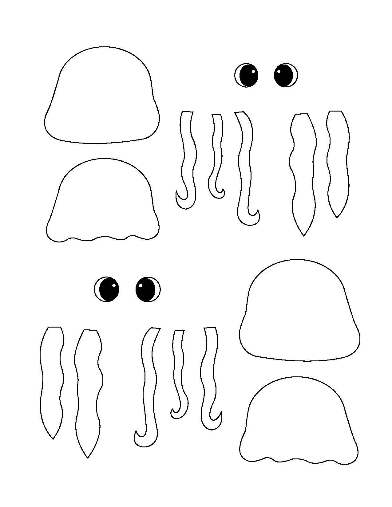 Cute Paper Jellyfish Craft For Kids Free Template Mombrite Cute Paper Jellyfish Craft For Kids Free Template Mombrite