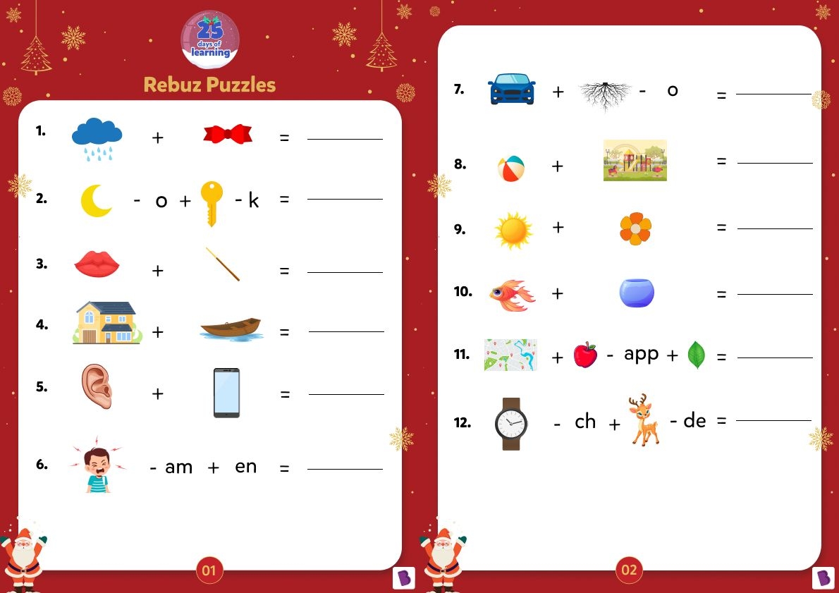 Day 8 Rebus Puzzles For Children Benefits And Free Printables 