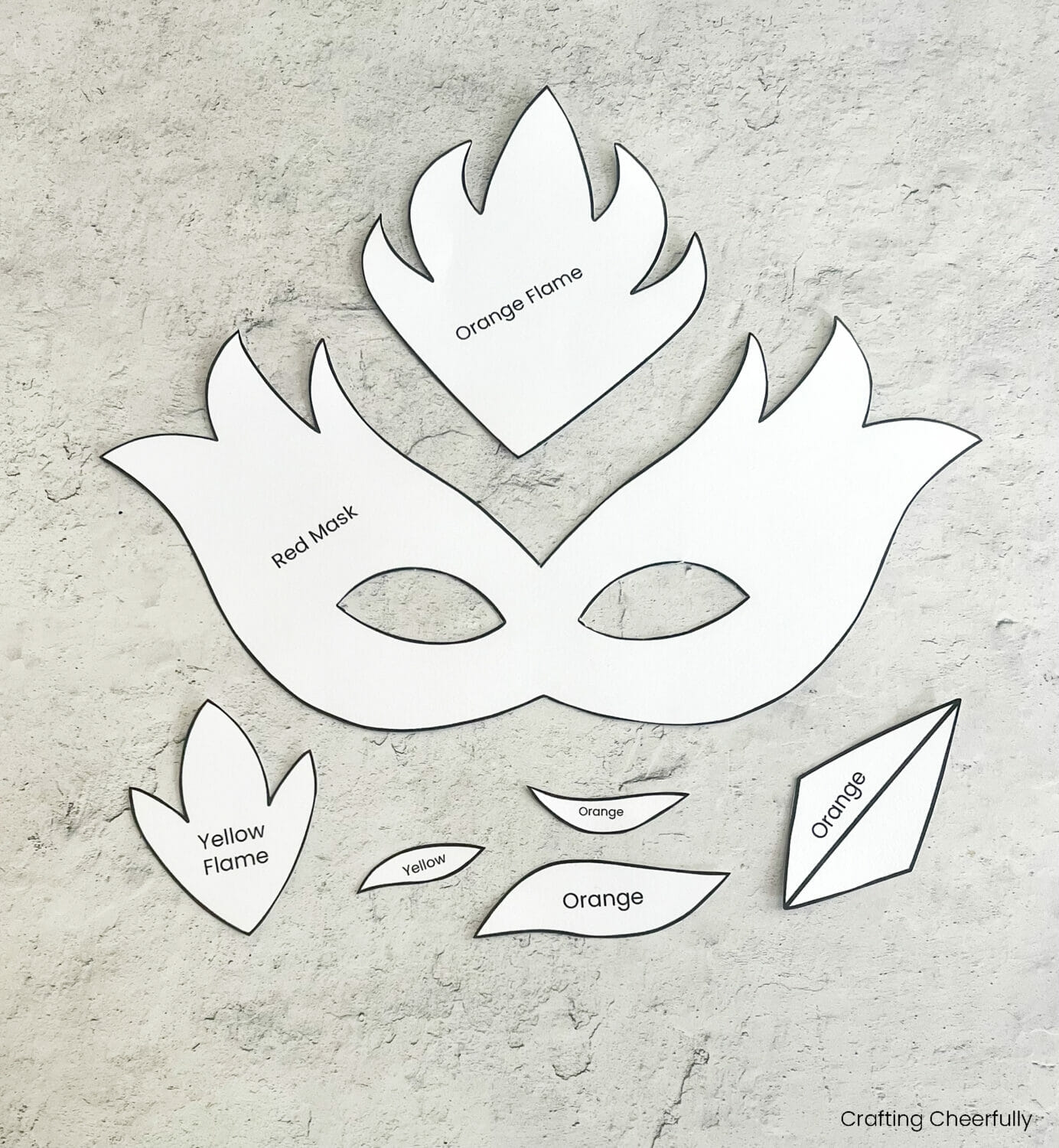 Cut Out Printable Mask Template