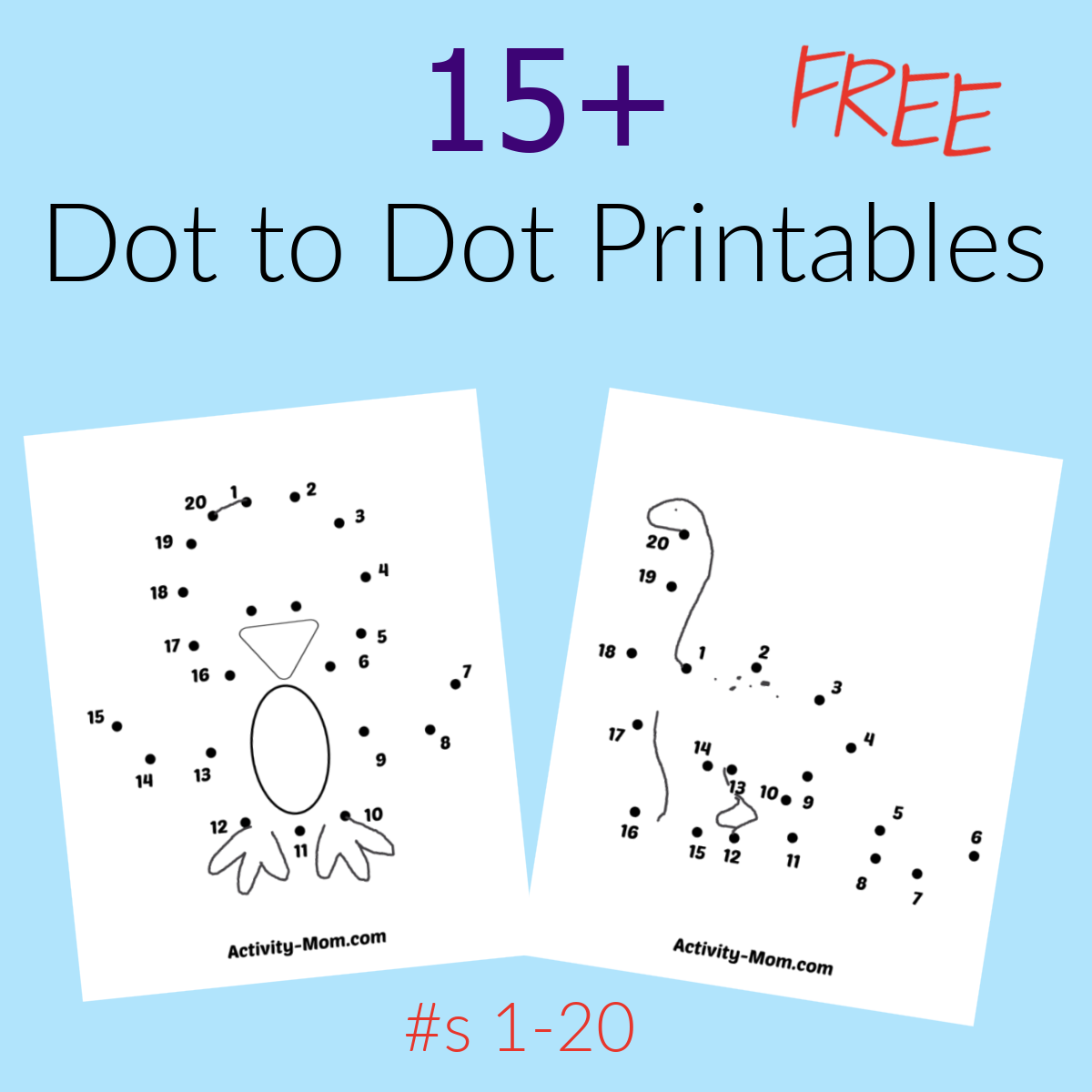 Puzzles For Kids Printable Dot To Dot
