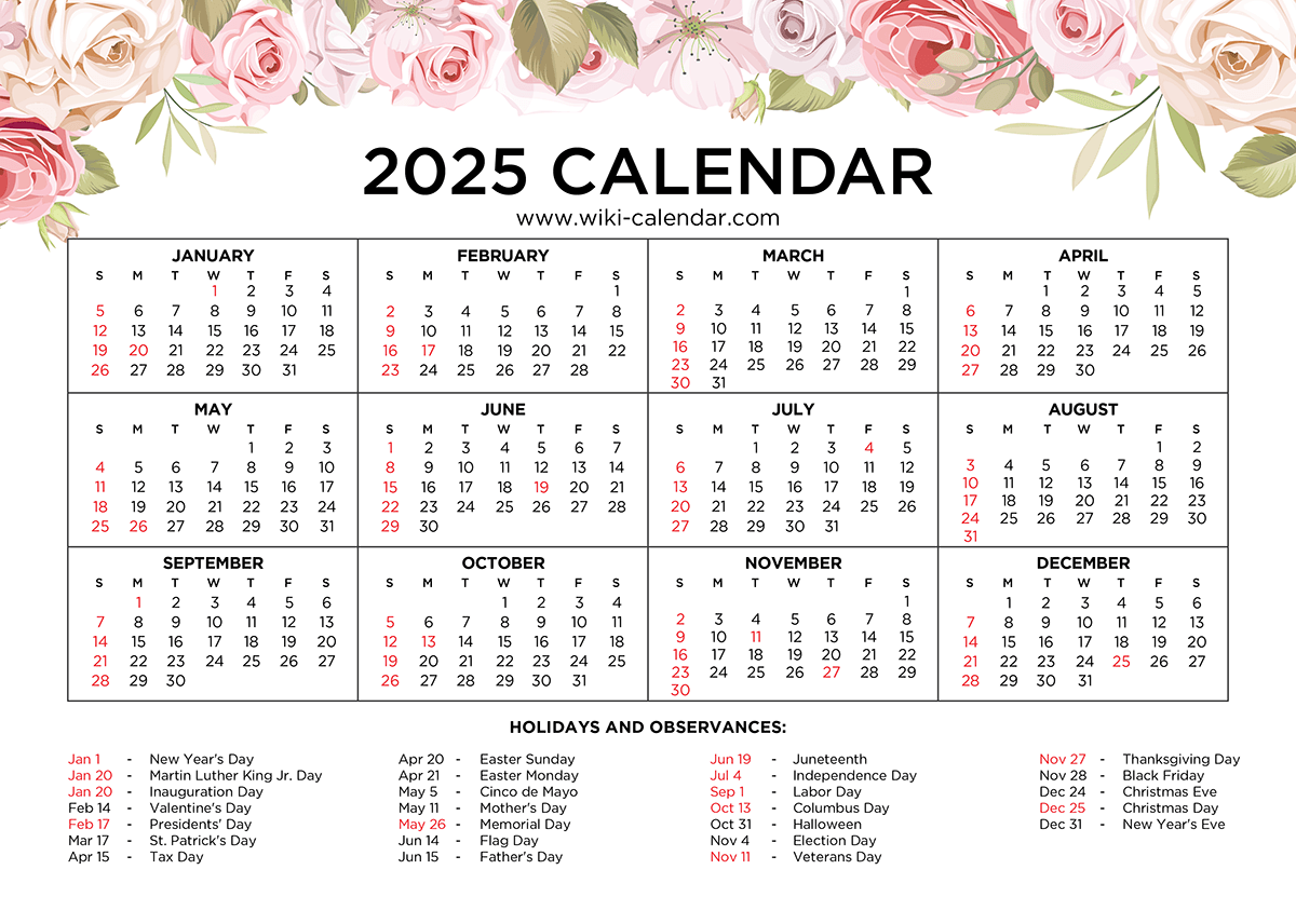 Free Printable December 2025 Calendar Wiki