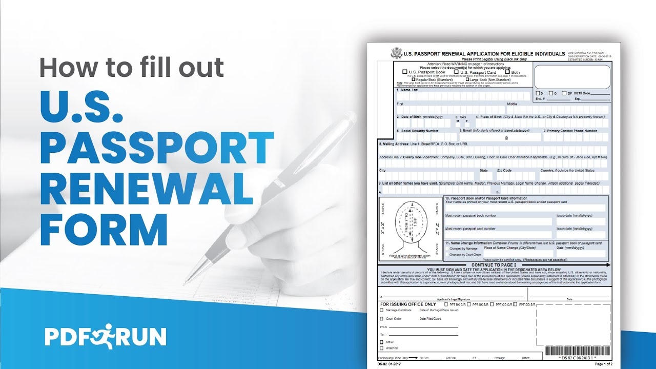 Printable Form To Renew Passport By Mail