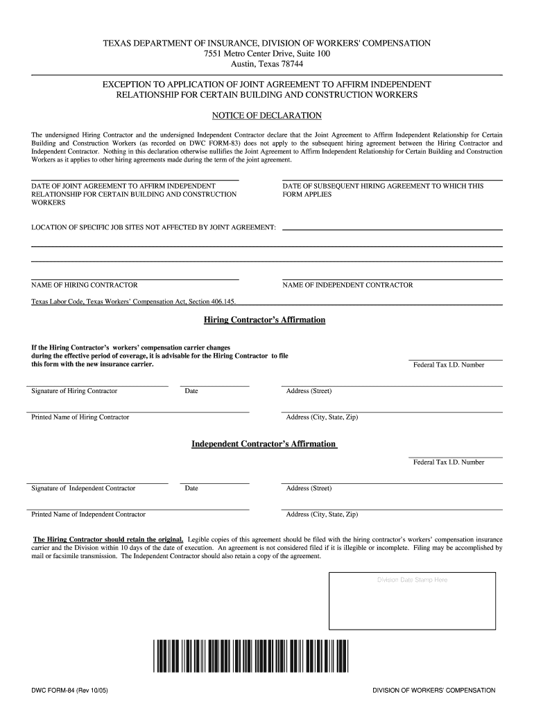 Dwc 73 Form Printable