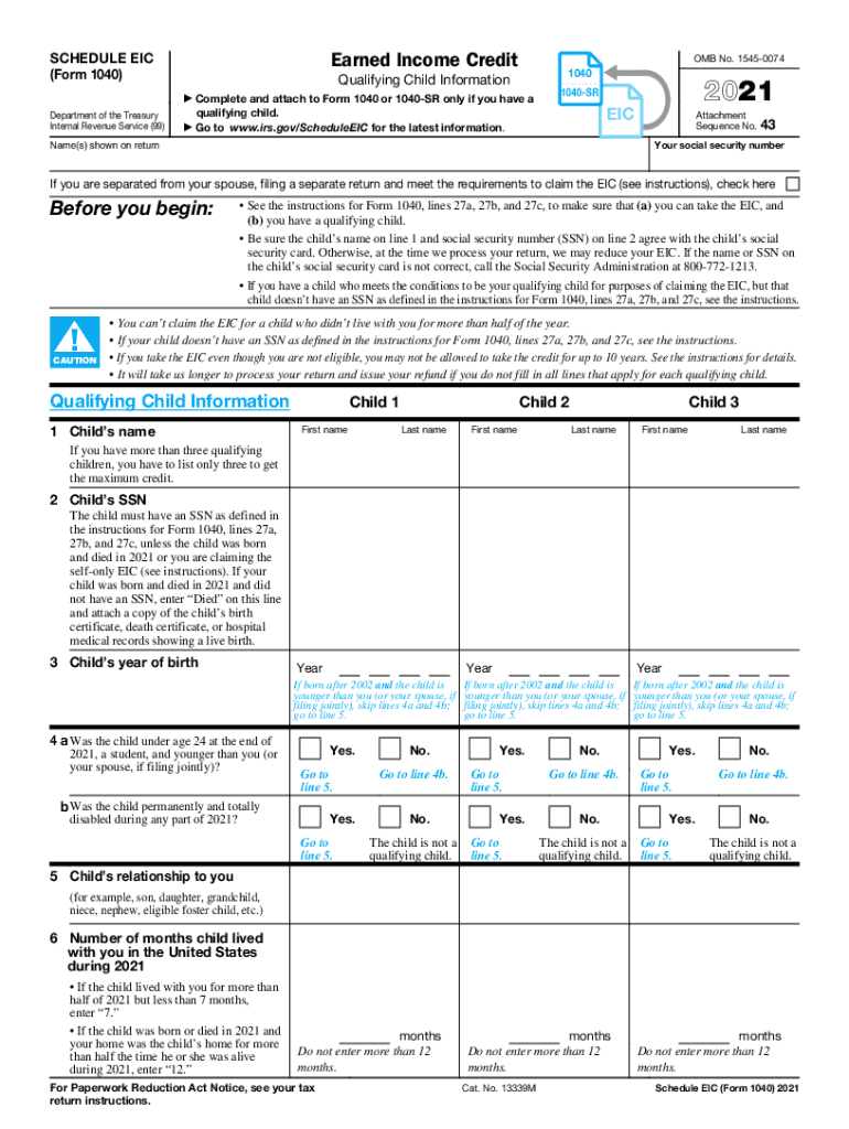 Earned Income Credit Table 2021 Fill Out amp Sign Online DocHub