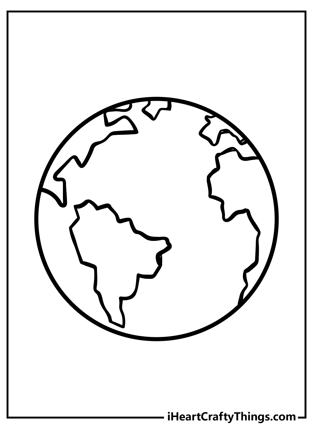 Earth Template Free Printable