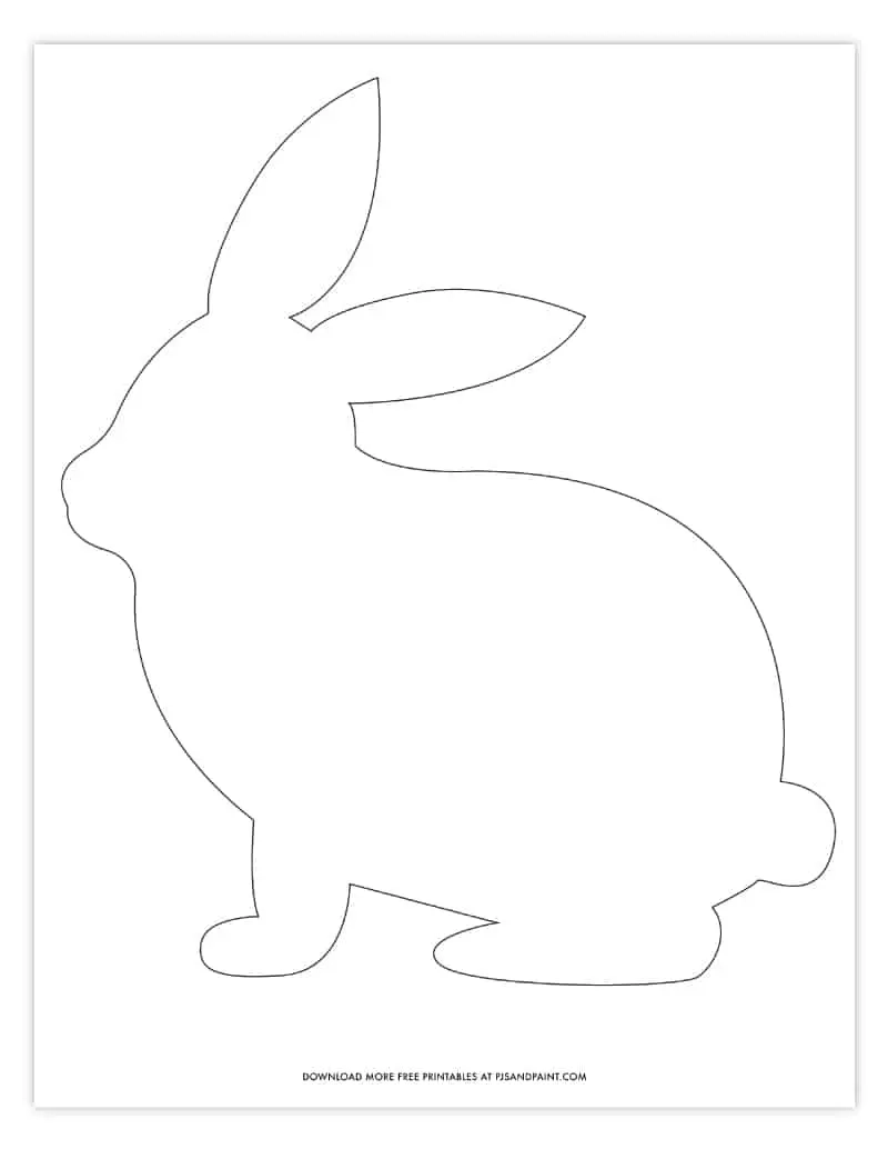 Bunny Template Free Printable