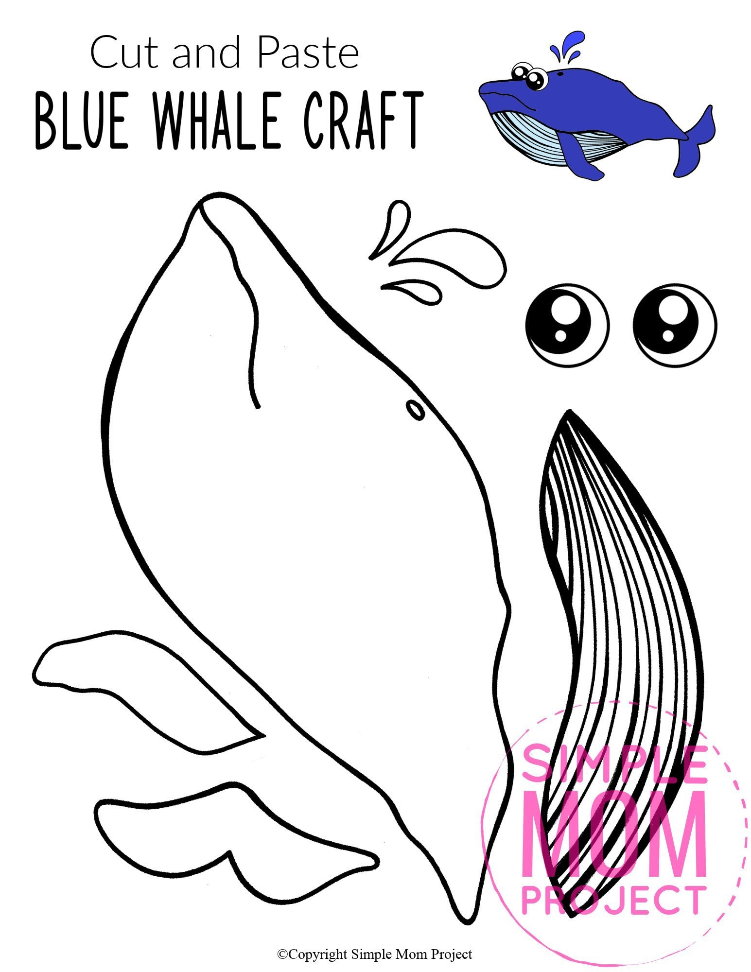 Whale Template Printable