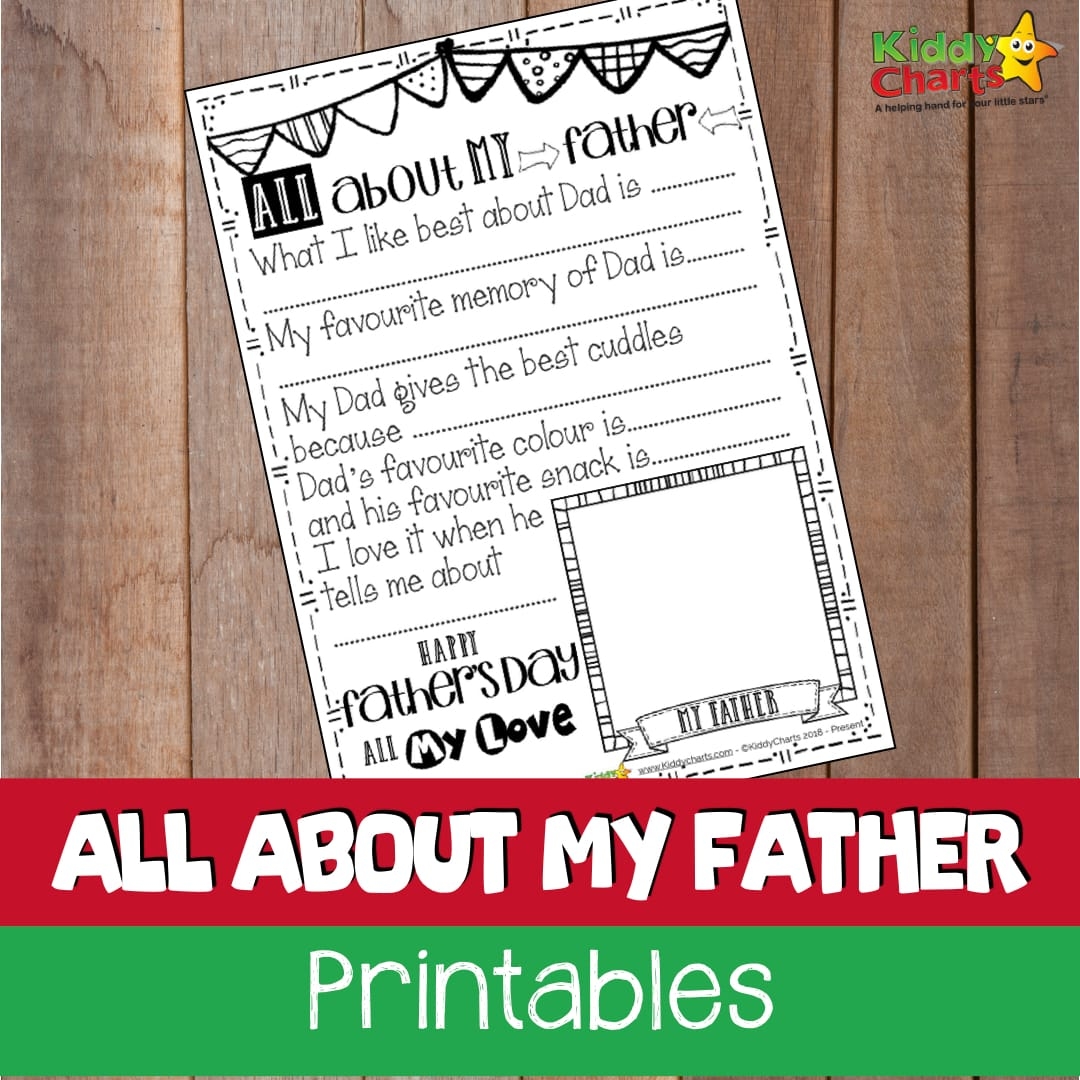 Fathers Day Gift Idea All About My Dad