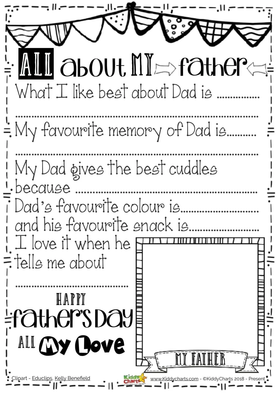 Fathers Day Gift Idea All About My Dad