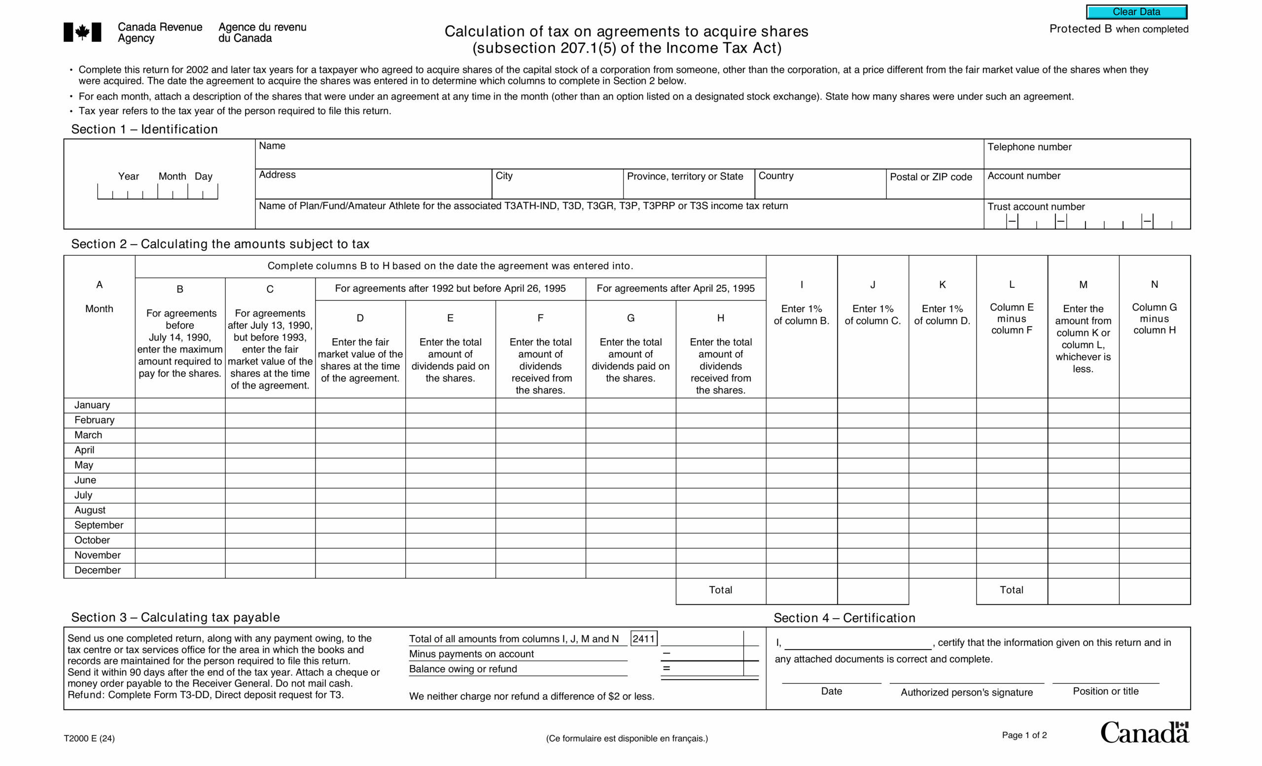 W9 Form Equivalent In Canada