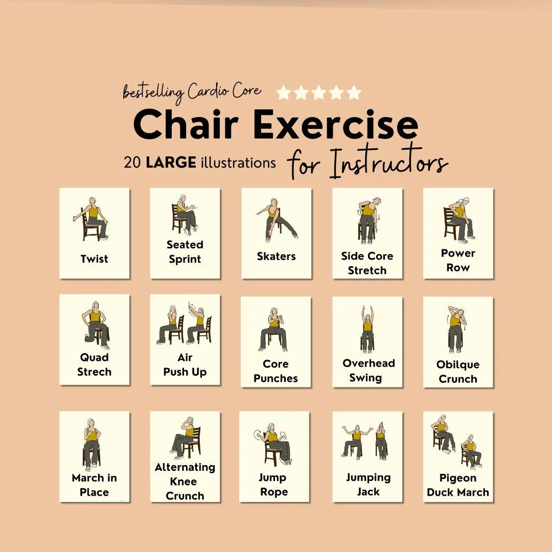 Fitness Chair Based Exercises For Seniors Aerobic Chair Exercises 