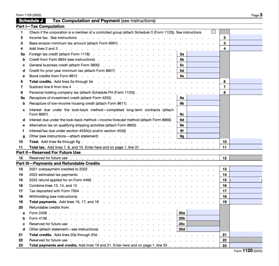 Form 1120 Instructions 2020