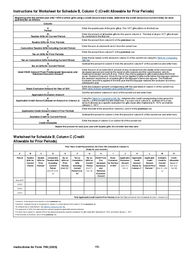 Form 709 Instructions 2023 Fill Out amp Sign Online DocHub