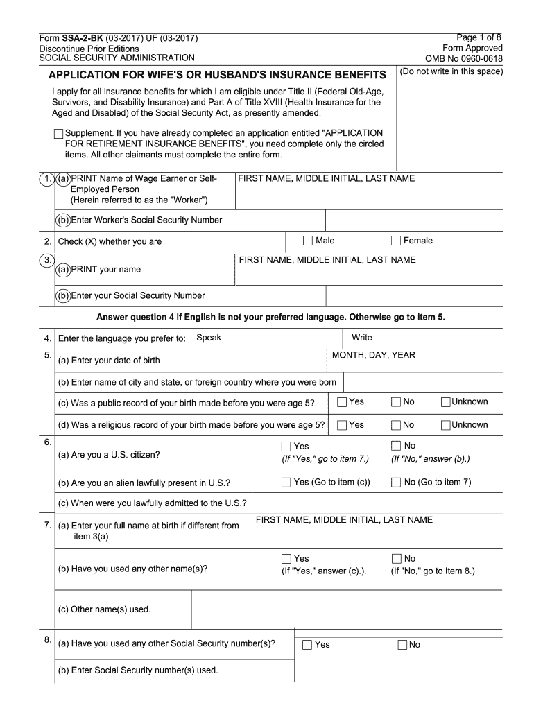 Form Ssa 2 Fill Out amp Sign Online DocHub
