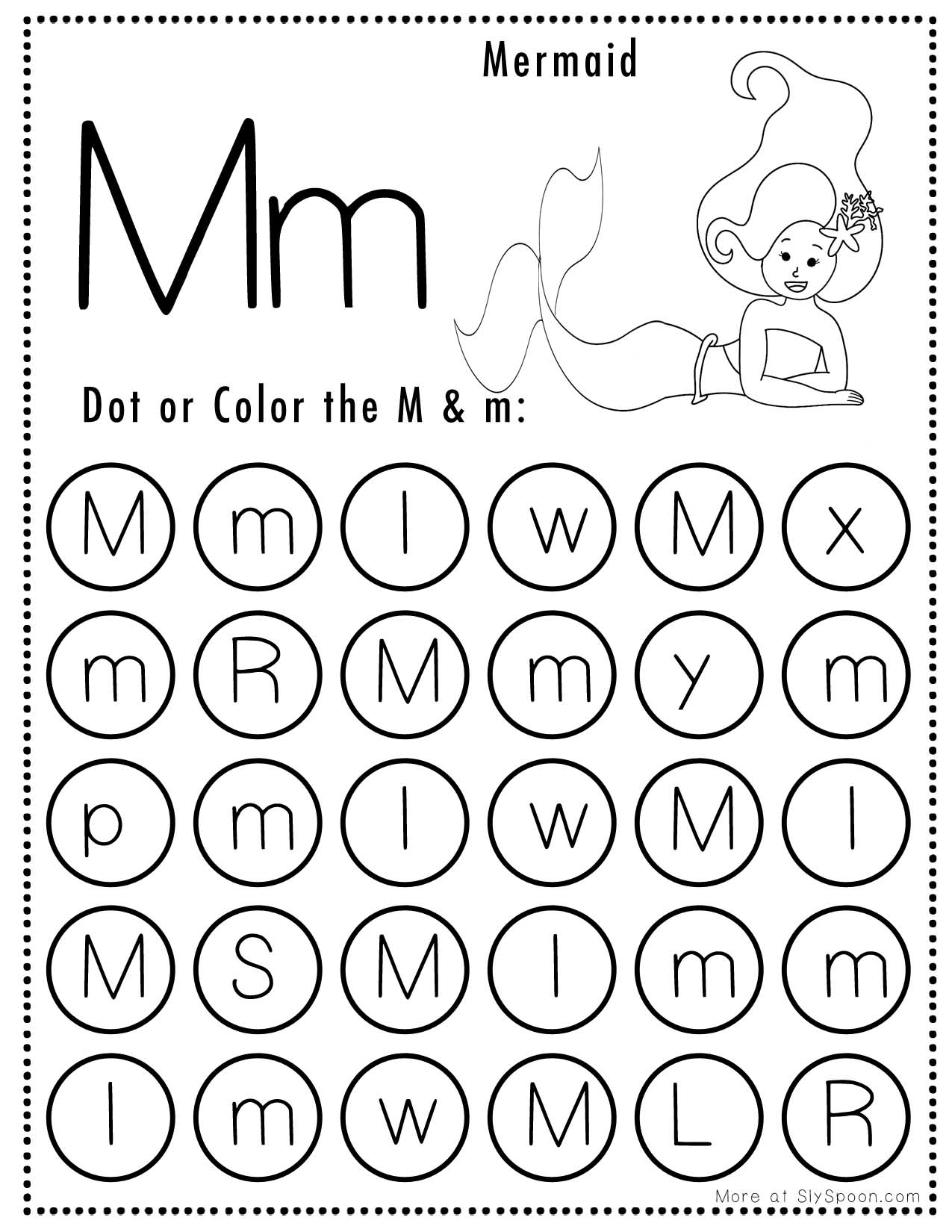 Free Printable Letter M Worksheets Preschool