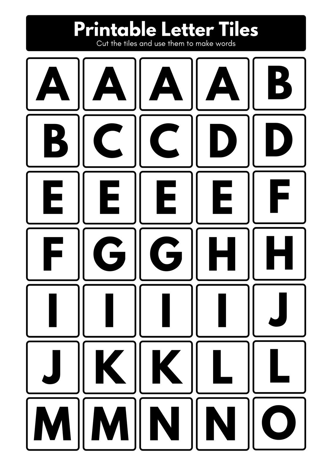 Letter Templates Printable