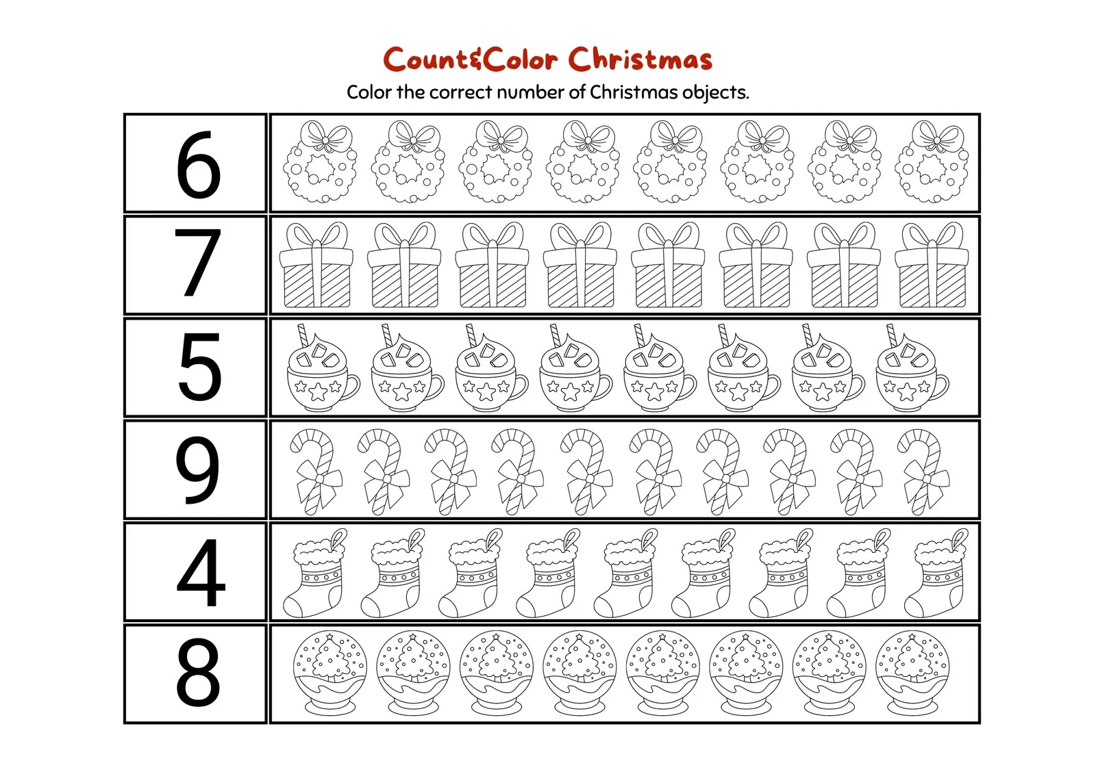 Christmas Printable Worksheets Free