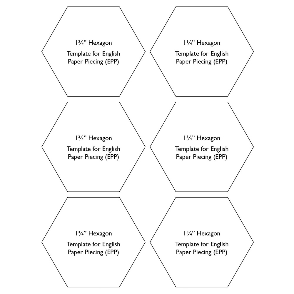 Template Hexagon Printable