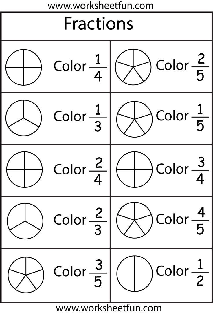 FREE Fraction Worksheets Frugal Homeschool Family 