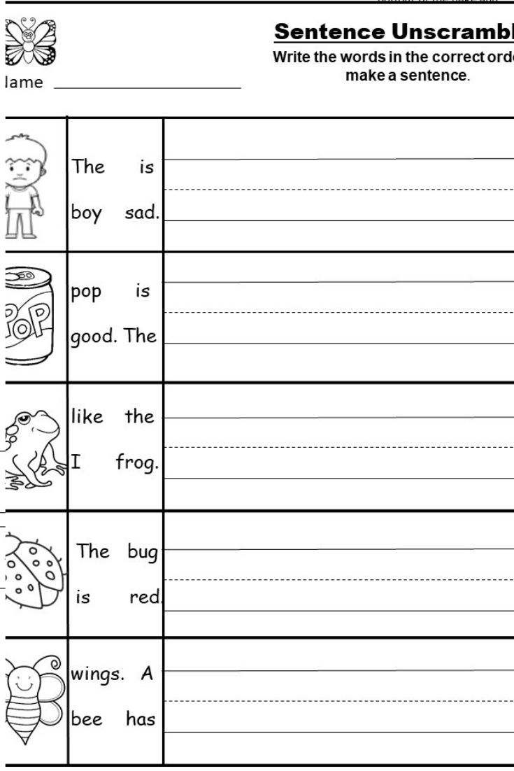 free kindergarten writing printable kindermomma